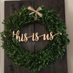 “This is us” hand made wood wall decor !